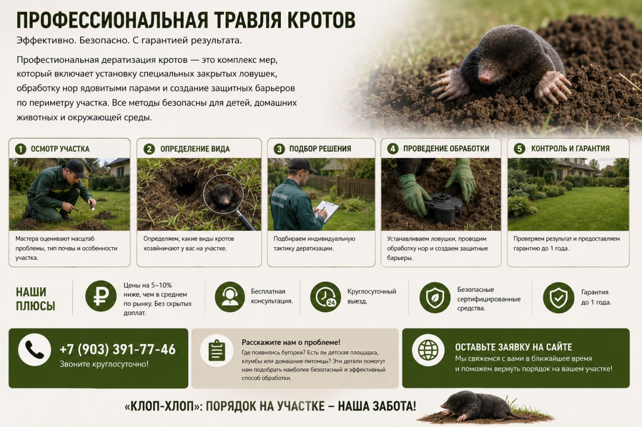 Профессиональная травля кротов